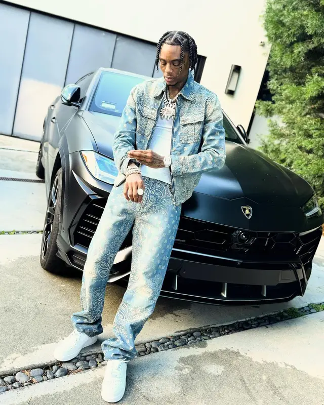 Soulja Boy outfit in Amiri, Nike, and Balenciaga, 2024