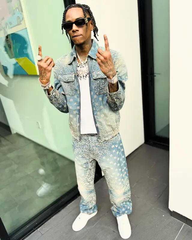 Soulja Boy outfit in Amiri, Nike, and Balenciaga, 2024
