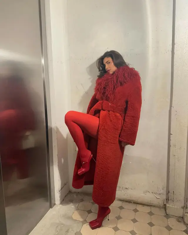 Kylie Jenner outfit in Jacquemus, 2024