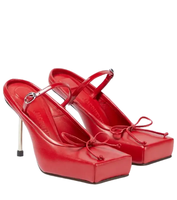 Jacquemus Les Chaussures Ballet Leather Mules $825