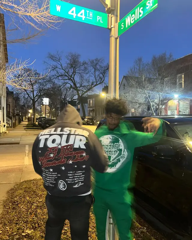 Tee Grizzley outfit in Hellstar and Prada, 2024