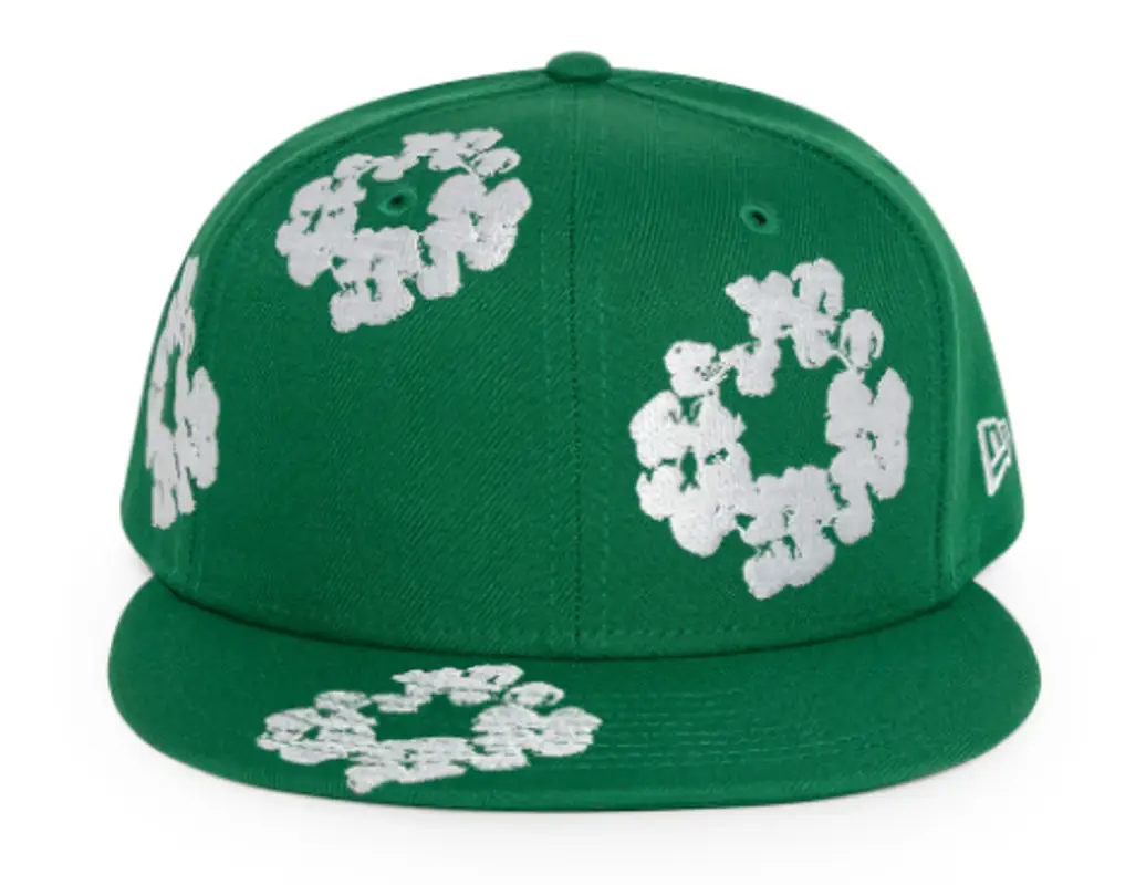 New Era Green Cotton Wreath Cap $145