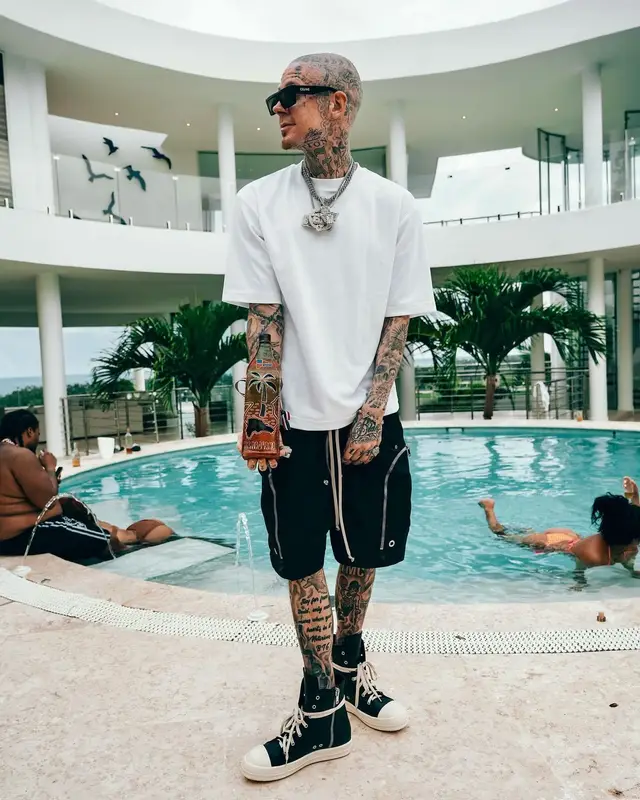 Millyz outfit in Rick Owens and Celine, 2024