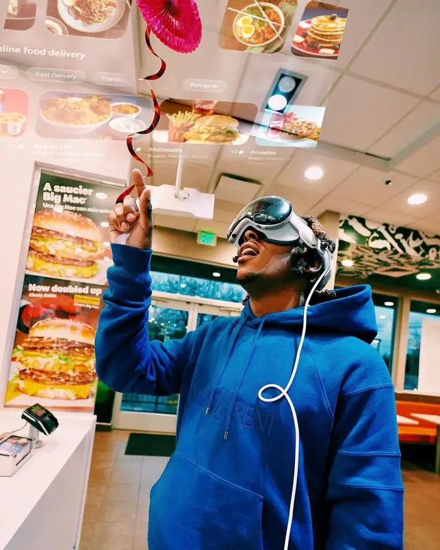 Rich The Kid outfit in Saint Laurent, Chrome Hearts, and Apple, 2024