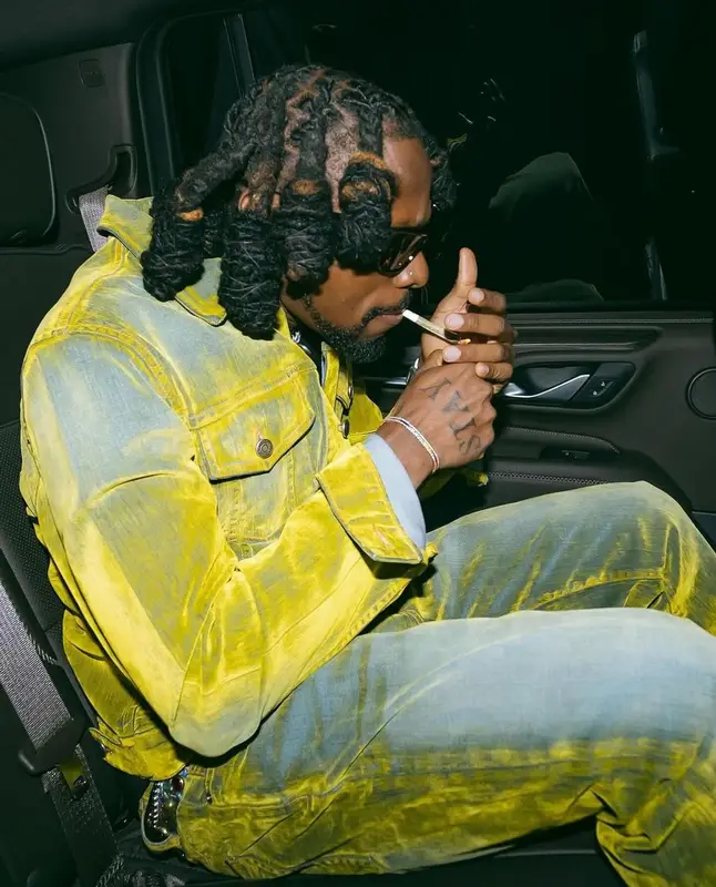 Asake outfit in Cout De La Liberte, 2024