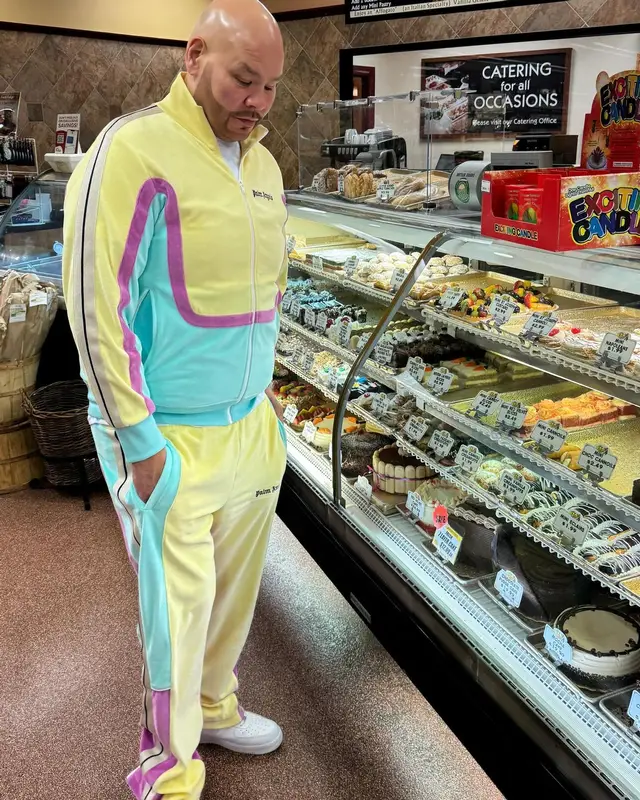 Fat Joe outfit in Palm Angels and Nike, 2024