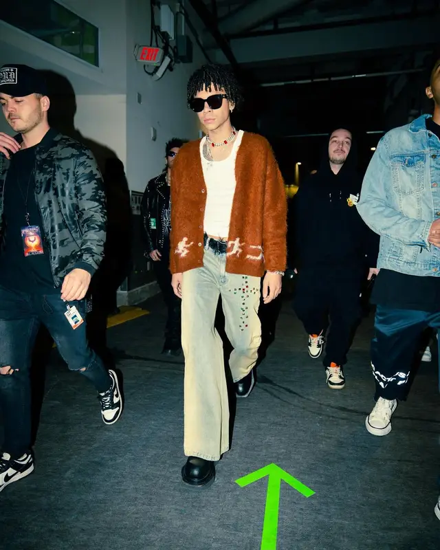 Iann Dior outfit in KidSuper, Chanel, and Gucci, 2024