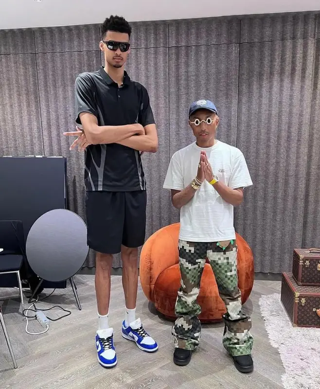 Pharrell Williams outfit in Tiffany&Co, Human Made, and Pharrell Williams, 2024