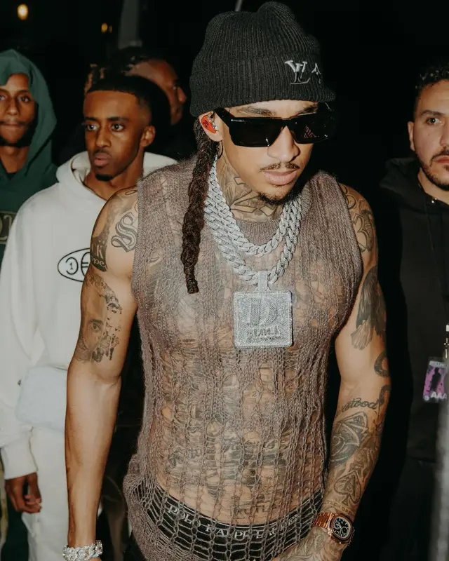 Young Adz outfit in Prada, Louis Vuitton, and Polo Ralph Lauren, 2024