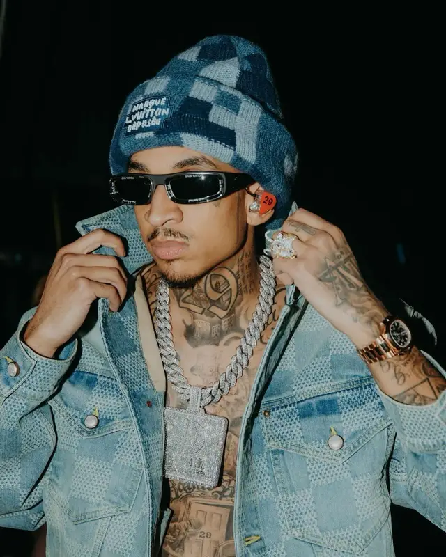 Young Adz outfit in Louis Vuitton, 2024