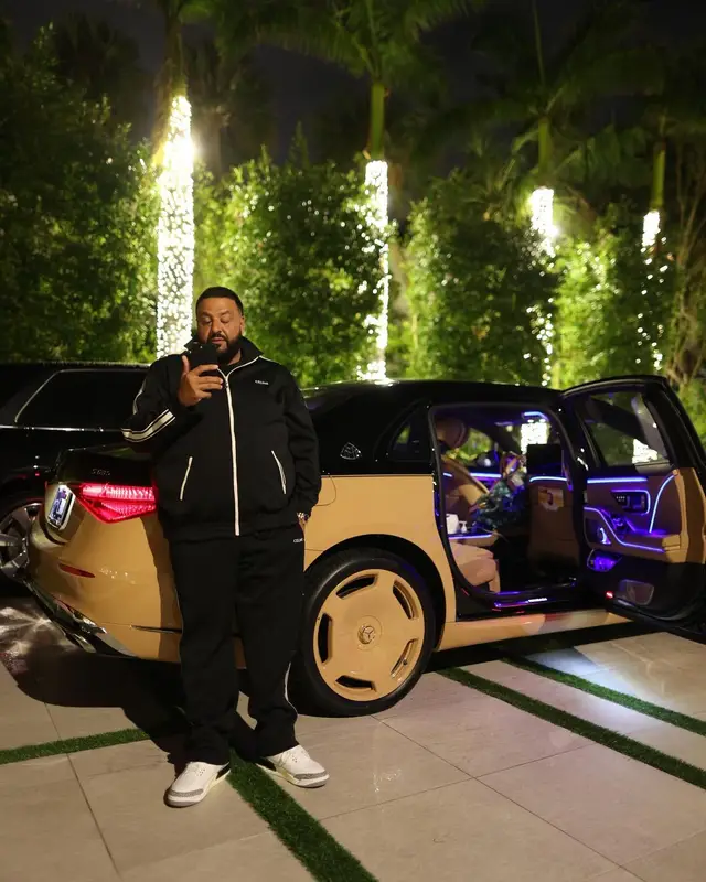 DJ Khaled outfit in Celine and Jordan, 2024