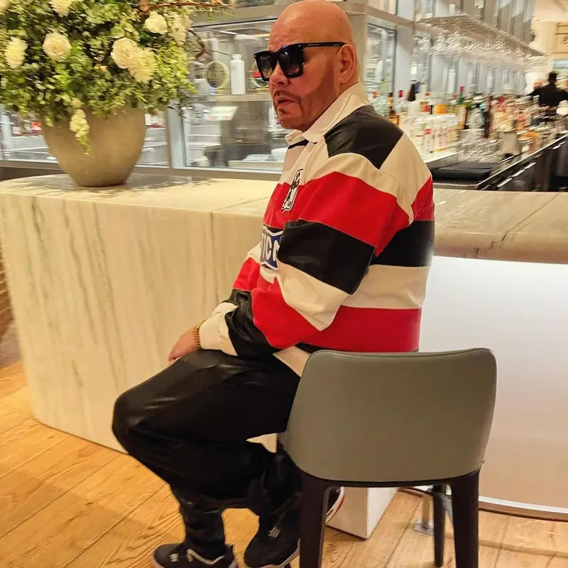 Fat Joe outfit in Jordan and Louis Vuitton, 2024