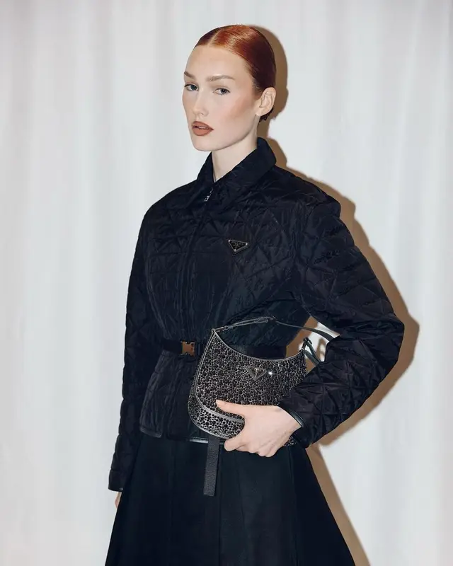 Meredith Duxbury outfit in Prada, 2024