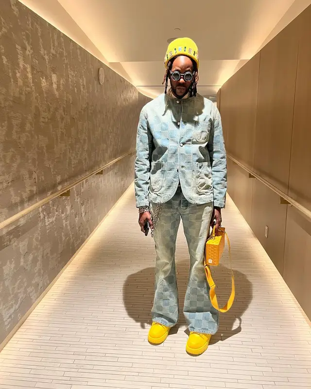 2 Chainz outfit in Goyard and Louis Vuitton, 2024