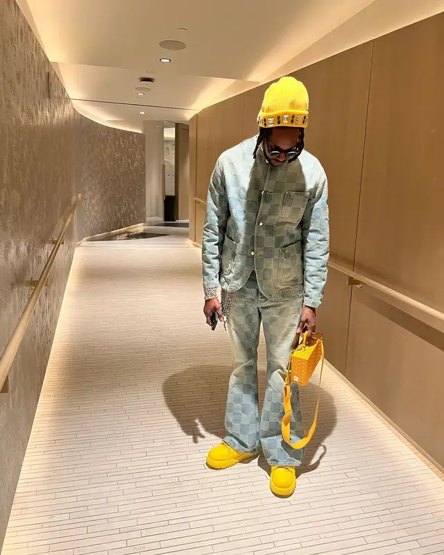 2 Chainz outfit in Goyard and Louis Vuitton, 2024