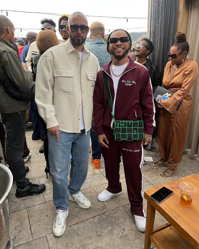 Poco Lee outfit in Nike, Bottega Veneta, and Dolce & Gabbana, 2024