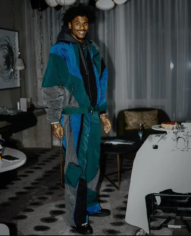 Jalen Green outfit in Ader Error and Nike, 2024