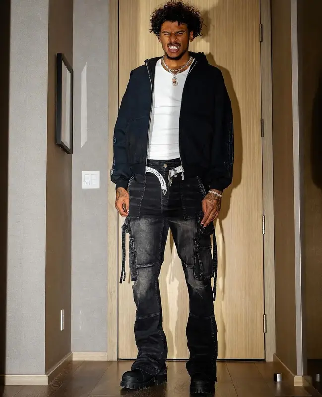 Jalen Green outfit in Balenciaga and Amiri, 2024