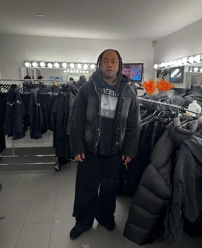 Ty Dolla Sign outfit in We11done, Kanye West Merch, and Yeezy, 2024