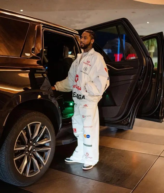 Key Glock outfit in Balenciaga and Nike, 2024
