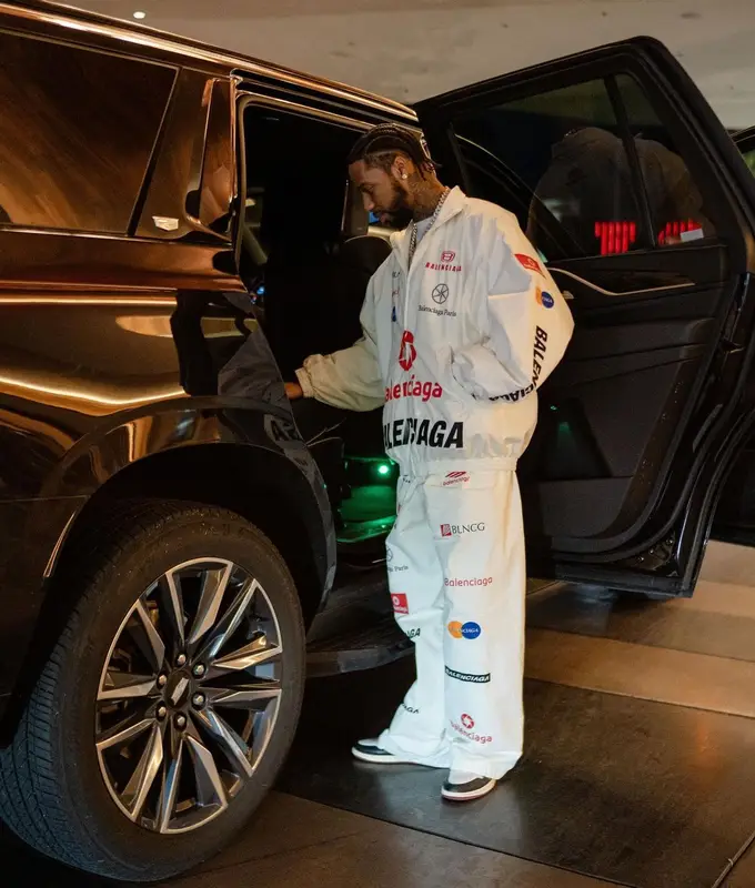 Key Glock outfit in Balenciaga and Nike, 2024