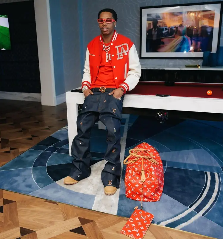 Lil Baby outfit in Timberland and Louis Vuitton, 2024