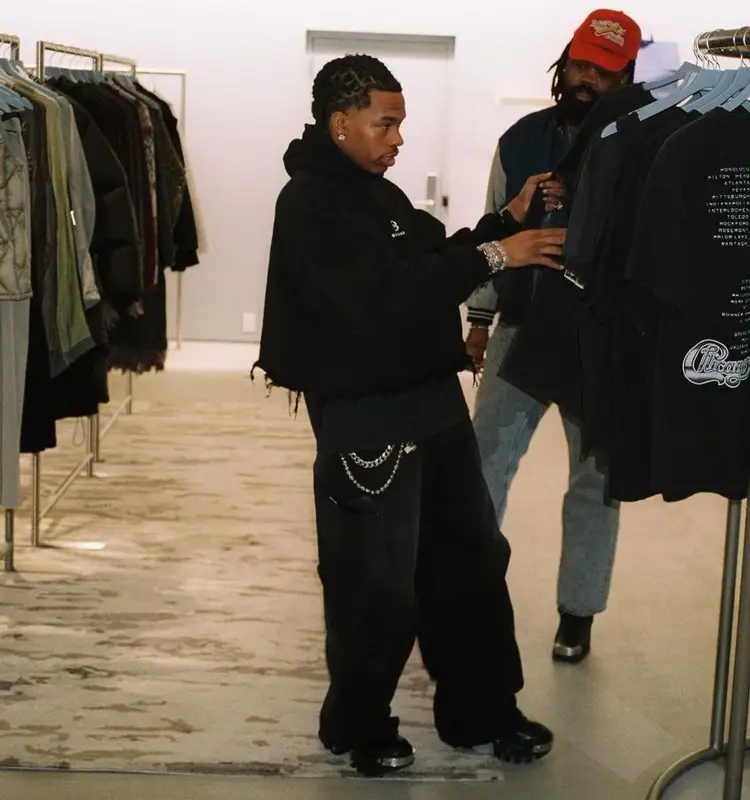 Lil Baby outfit in Balenciaga, 2024