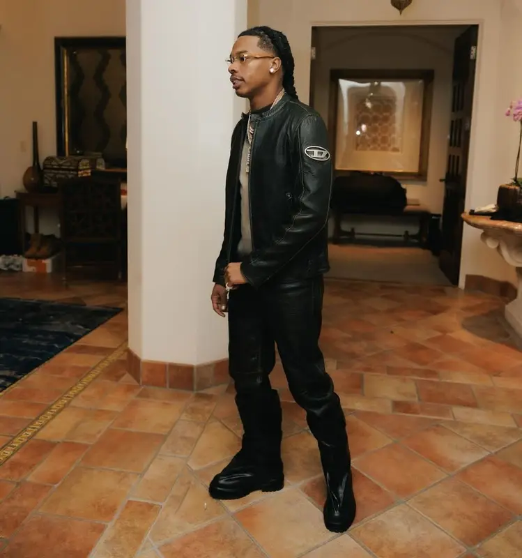 Lil Baby outfit in Diesel and Stefano Ricci, 2024