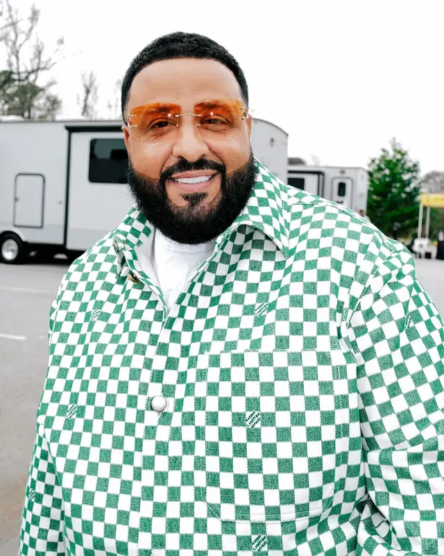 DJ Khaled outfit in Louis Vuitton, Nike, and Cartier, 2024