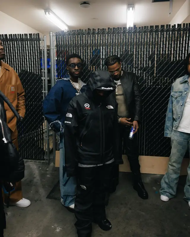 42 Dugg outfit in Supreme, Balenciaga, and The North Face, 2024