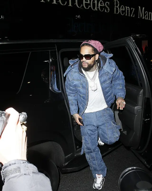 Dave East outfit in Romeo Hunte, Asics, and Chanel, 2024