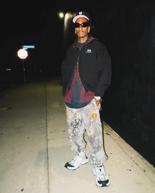 Wiz Khalifa outfit in Balenciaga and Kill the Hype, 2024