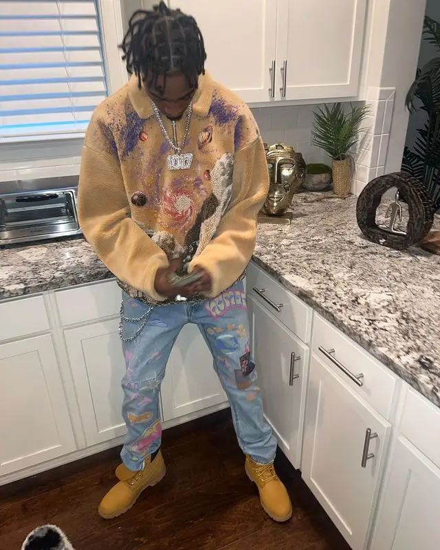 Mac Critter outfit in Billionaire Boys Club and Timberland, 2024
