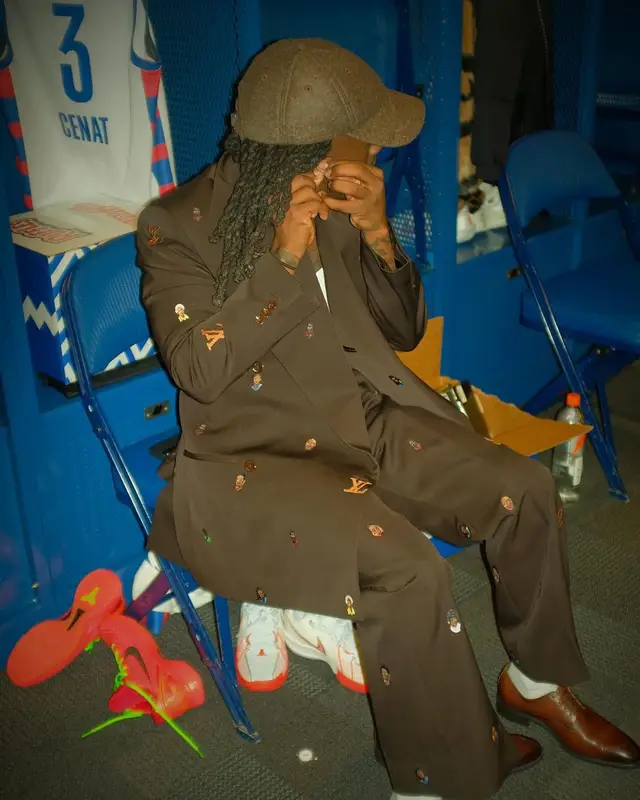 Kai Cenat outfit in Louis Vuitton, 2024