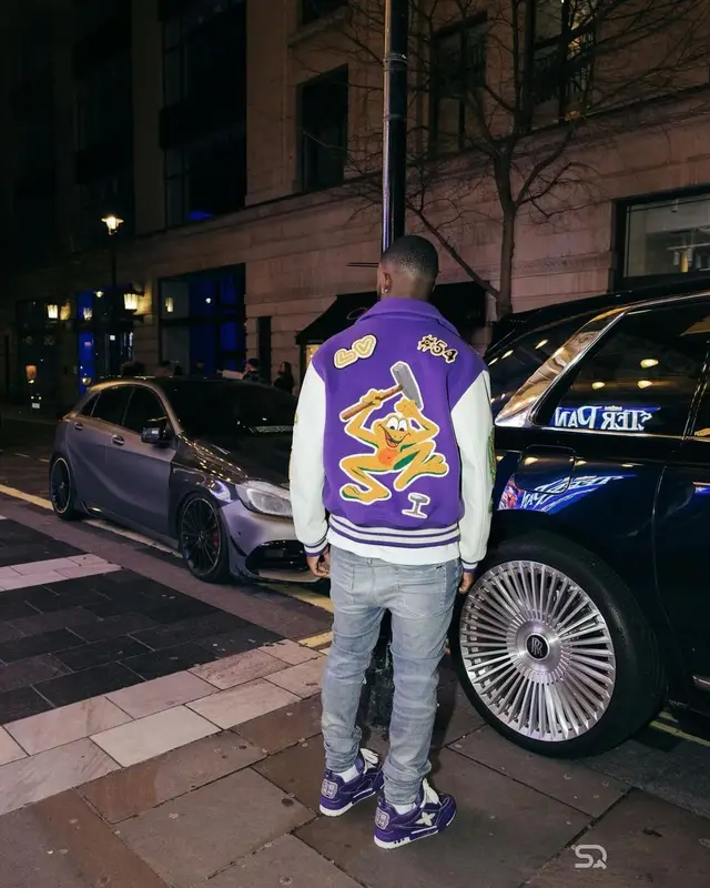 Callum Hudson-Odoi outfit in Louis Vuitton and Amiri, 2024