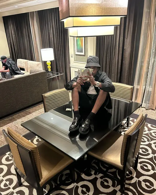 Lil Tjay outfit in Prada, 2024