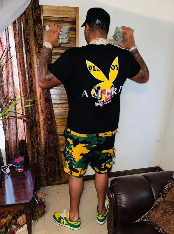 BigWalkDog outfit in Playboy, Nike, and Amiri, 2024