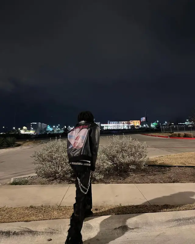 Lil Tecca outfit in Yohji Yamamoto, Balenciaga, and Chrome Hearts, 2024
