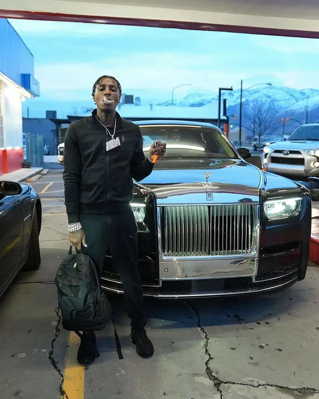 NBA YoungBoy outfit in Skechers, 2024