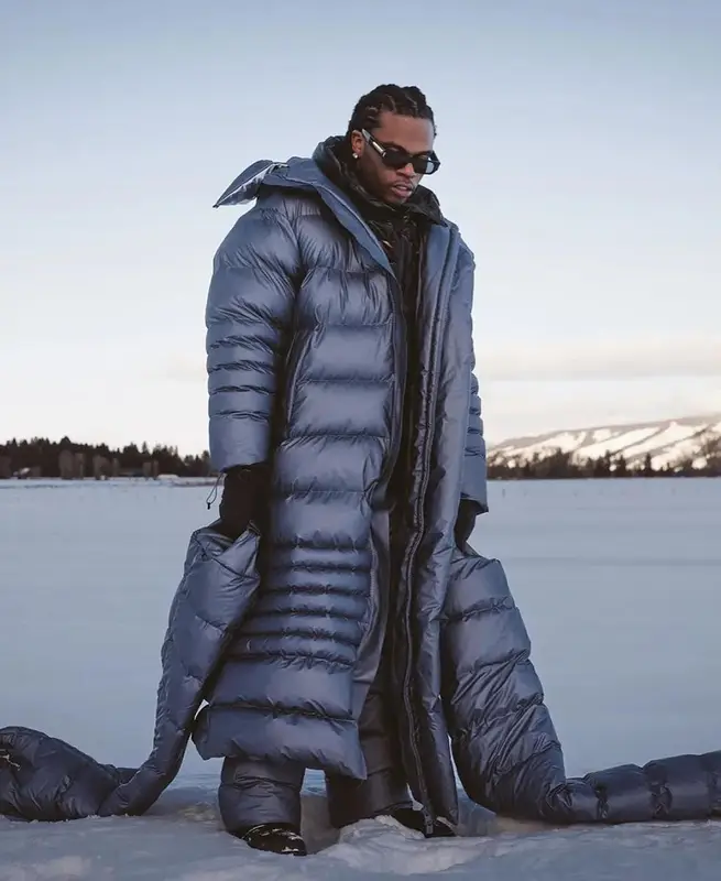 Gunna outfit in Rains, 2024