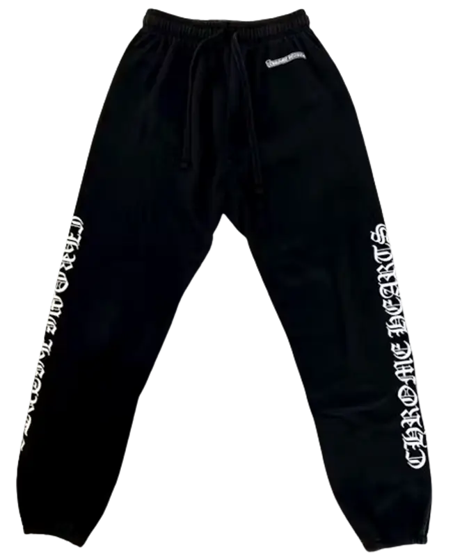 Chrome Hearts Black Logo Sweatpants $700