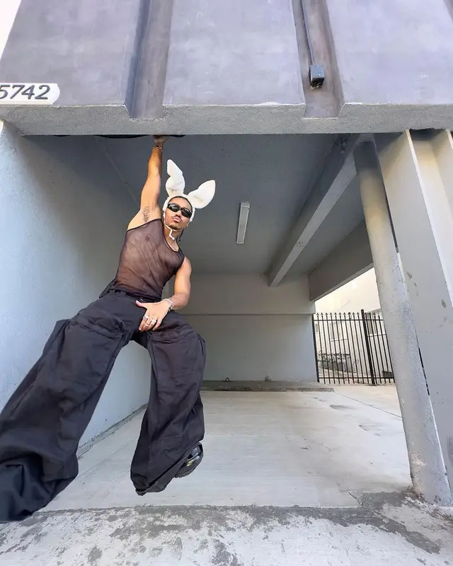 Josh Levi outfit in Crocs, Balenciaga, and Boston Costume, 2023