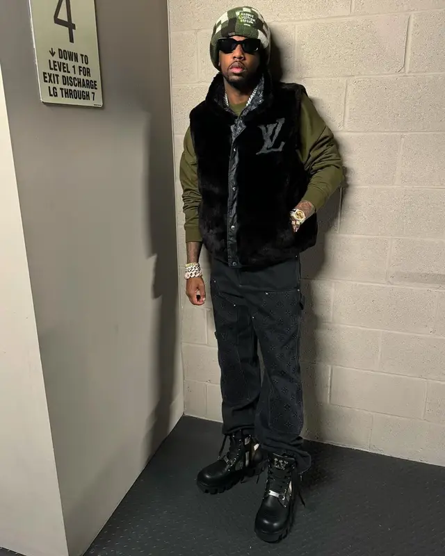 Fabolous outfit in Louis Vuitton, 2024