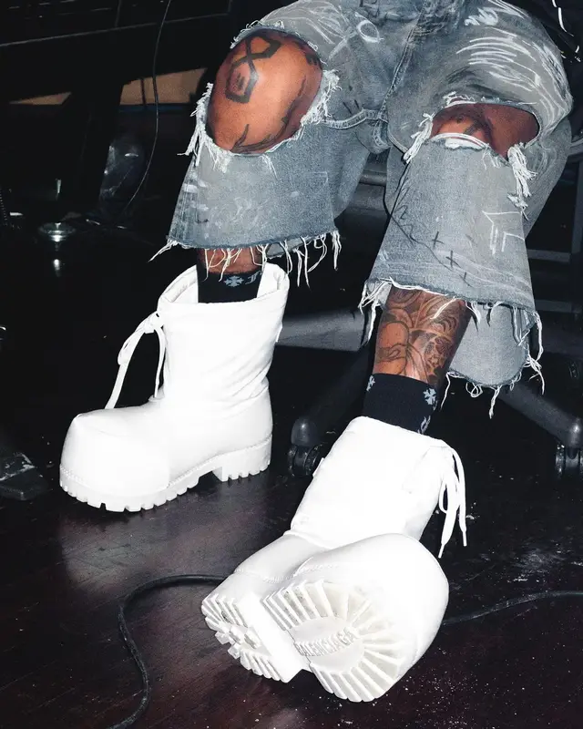 Wiz Khalifa outfit in Balenciaga and Chrome Hearts, 2024