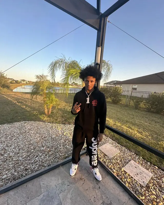 Mikey outfit in Anti Social Social Club, Supreme, and Jordan, 2024
