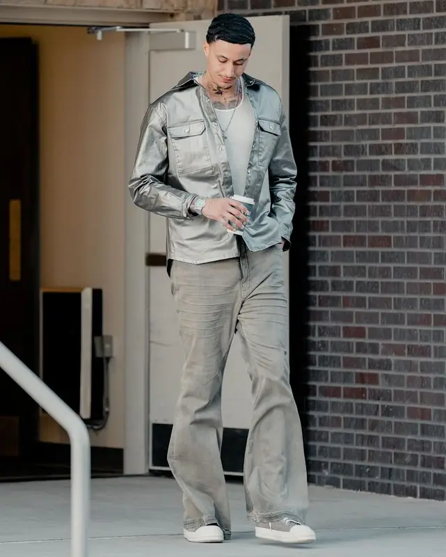 Kyle Kuzma outfit in Rick Owens, 2024