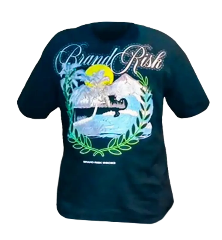 Adin Ross Merch Brand Risk Print T-Shirtexclusive