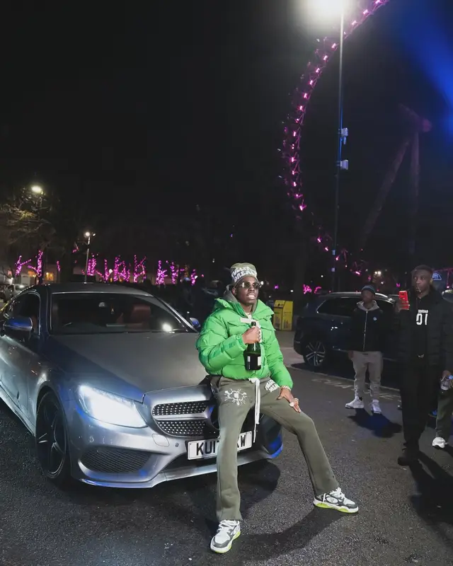 Bobby Shmurda outfit in Tobe Footwear and Fullypaid, 2024