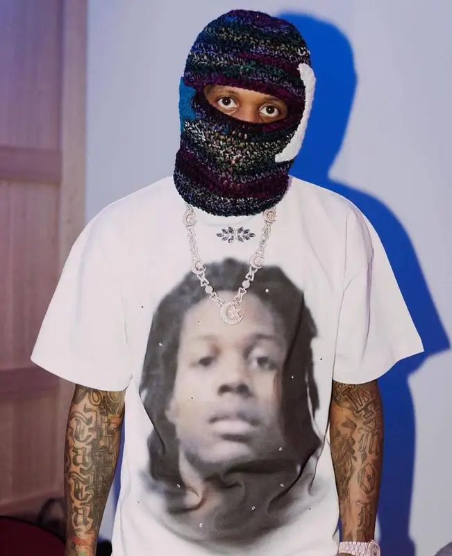 Lil Durk outfit in Crochet for the Culture and Baari, 2024