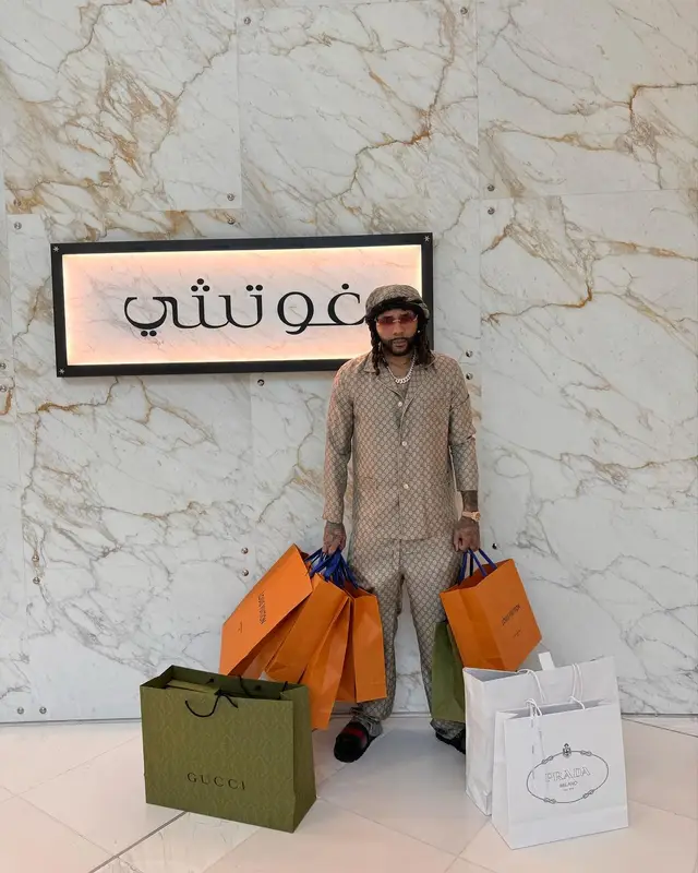 Money Man outfit in Gucci, 2024